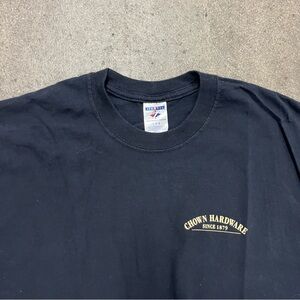 Chown Hardware Tee on Jerzees Heavyweight Cotton Blank (L)